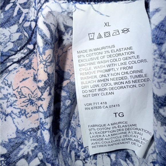 Nautica Men’s XL Classic Fit Stretch Pineapple Shirt Resort Cruise Vacation - Picture 11 of 13